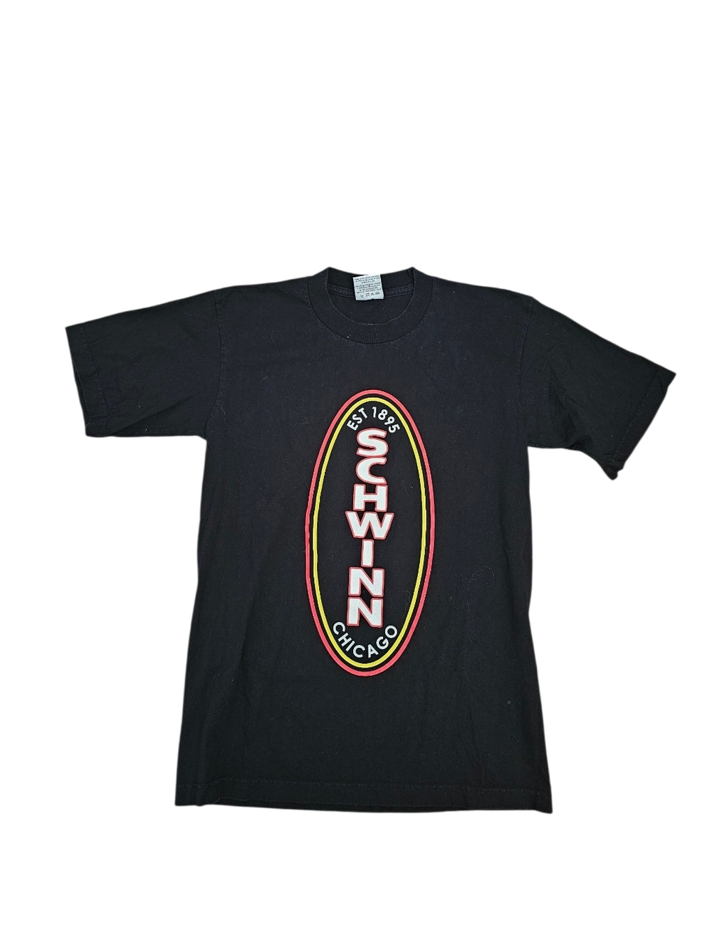 Men’s Schwinn Chicago black‎ pro athletic short sleeve tee Medium Cotton